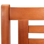 kétszemélyes tömör eukaliptuszfa kerti pad 120 cm