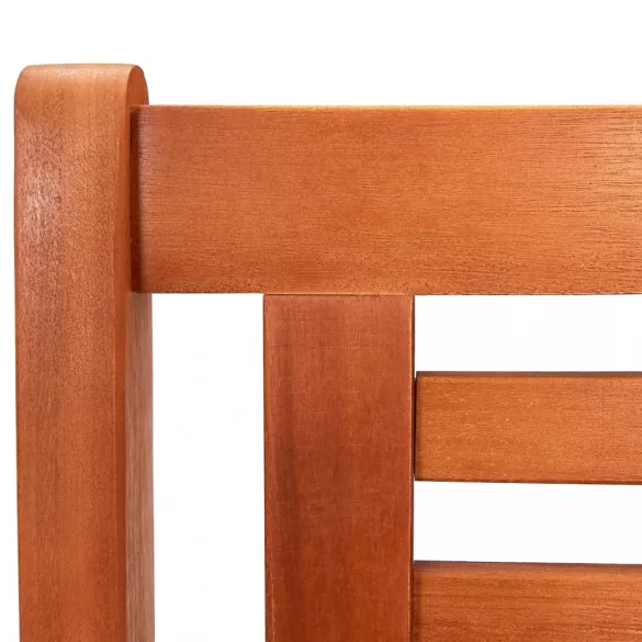 kétszemélyes tömör eukaliptuszfa kerti pad 120 cm