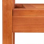 3 személyes tömör eukaliptuszfa kerti pad 150 cm