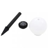 4 db napelemes kültéri LED gömblámpa, 15 cm RGB