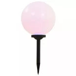 2 db napelemes kültéri LED gömblámpa, 30 cm RGB