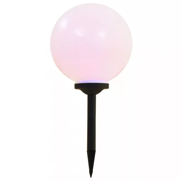 2 db napelemes kültéri LED gömblámpa, 30 cm RGB