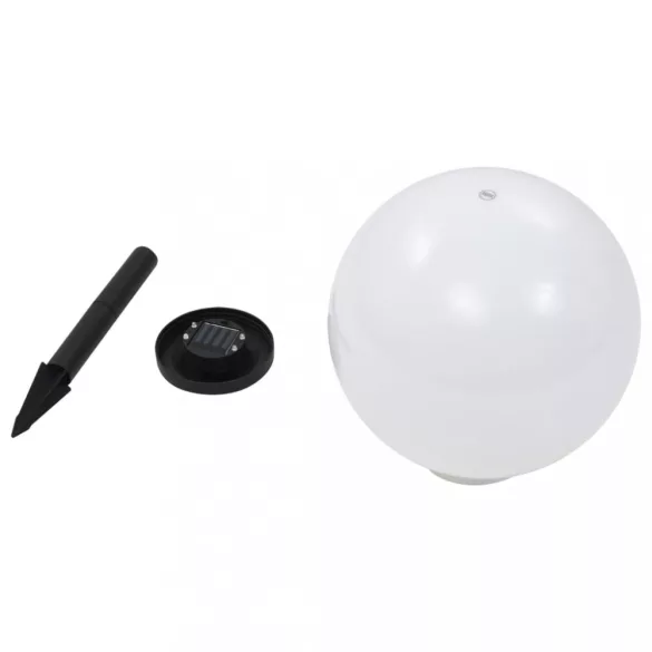 2 db napelemes kültéri LED gömblámpa, 30 cm RGB
