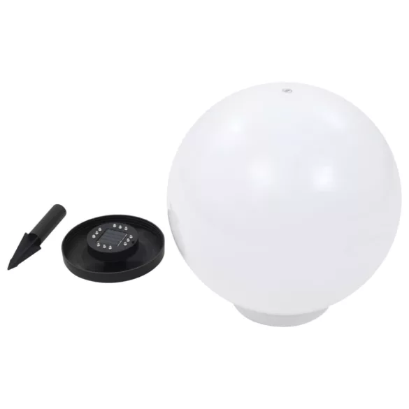 napelemes kültéri LED gömblámpa, 40 cm RGB