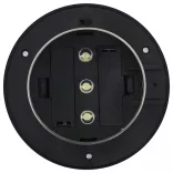 6 db kerek fehér kültéri napelemes LED lámpa, 12 cm