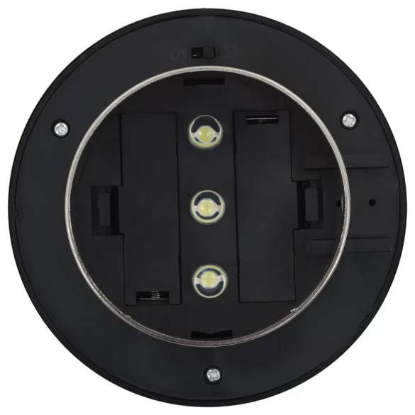 6 db kerek fehér kültéri napelemes LED lámpa, 12 cm