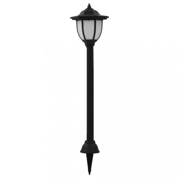 3 db fekete kültéri napelemes LED lámpa