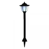 3 db fekete kültéri napelemes LED lámpa