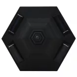 3 db fekete kültéri napelemes LED lámpa