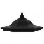 3 db fekete kültéri napelemes LED lámpa