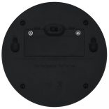 12 db kerek fekete kültéri napelemes LED falilámpa