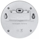 12 db kerek ezüstszínű kültéri napelemes LED falilámpa