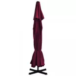 bordó kültéri napernyő alumíniumrúddal 500 cm