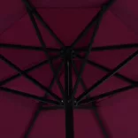 bordó kültéri napernyő alumíniumrúddal 500 cm