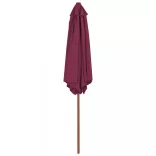 bordó kültéri napernyő farúddal 270 cm