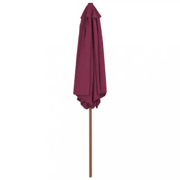 bordó kültéri napernyő farúddal 270 cm