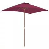 bordó kültéri napernyő farúddal 150 x 200 cm