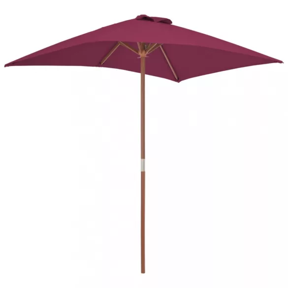 bordó kültéri napernyő farúddal 150 x 200 cm