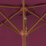 bordó kültéri napernyő farúddal 150 x 200 cm