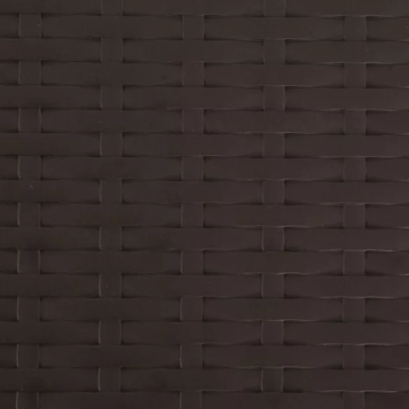 2 db barna összecsukható rattan küllemű HDPE és acél bárszék