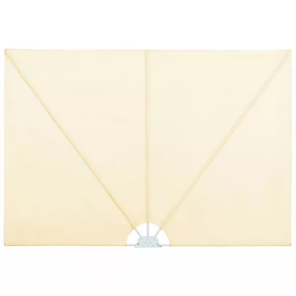 krémszínű összecsukható terasz oldalárnyékoló 400 x 200 cm