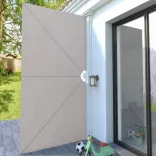 krémszínű összecsukható terasz oldalárnyékoló 400 x 200 cm