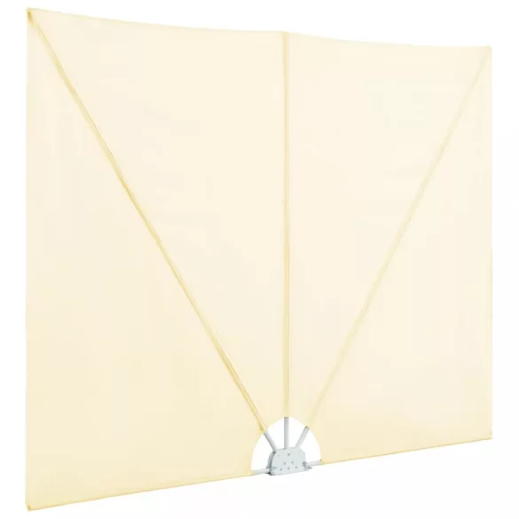 krémszínű összecsukható terasz oldalárnyékoló 400 x 200 cm