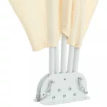 krémszínű összecsukható terasz oldalárnyékoló 400 x 200 cm