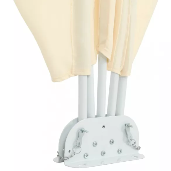 krémszínű összecsukható terasz oldalárnyékoló 400 x 200 cm