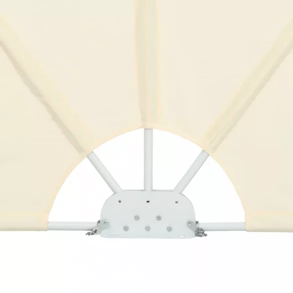 krémszínű összecsukható terasz oldalárnyékoló 400 x 200 cm