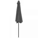 antracit féloldalas erkély napernyő alumíniumrúddal 300x155 cm