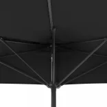antracit féloldalas erkély napernyő alumíniumrúddal 300x155 cm