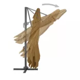 konzolos kerti napernyő alumínium rúddal 400 x 300 cm bézs