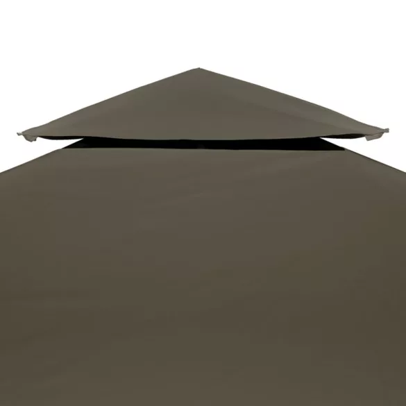tópszínű kétszintes pavilon tetőponyva 310 g/m², 3 x 3 m