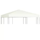 krémfehér pavilon tetőponyva 310 g/m², 3 x 3 m