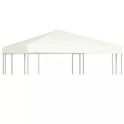 krémfehér pavilon tetőponyva 310 g/m², 3 x 3 m