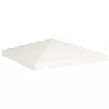 krémfehér pavilon tetőponyva 310 g/m², 3 x 3 m