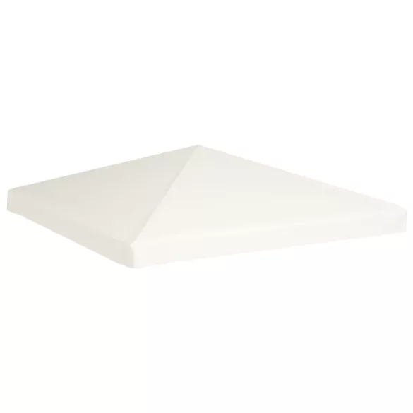 krémfehér pavilon tetőponyva 310 g/m², 3 x 3 m
