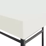 krémfehér pavilon tetőponyva 310 g/m², 3 x 3 m