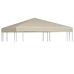 bézs pavilon tetőponyva 310 g/m² 3 x 3 m
