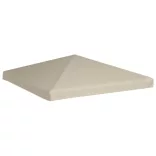 bézs pavilon tetőponyva 310 g/m² 3 x 3 m