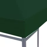 zöld pavilon tetőponyva 310 g/m², 3 x 3 m