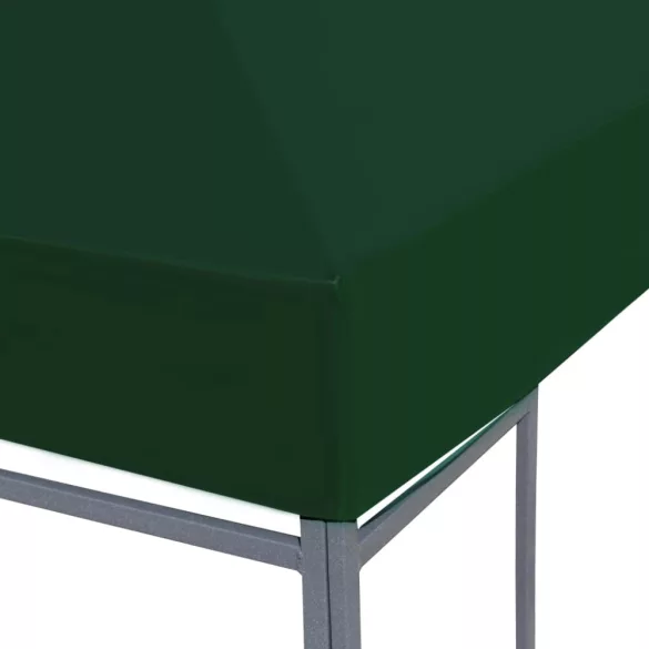 zöld pavilon tetőponyva 310 g/m², 3 x 3 m
