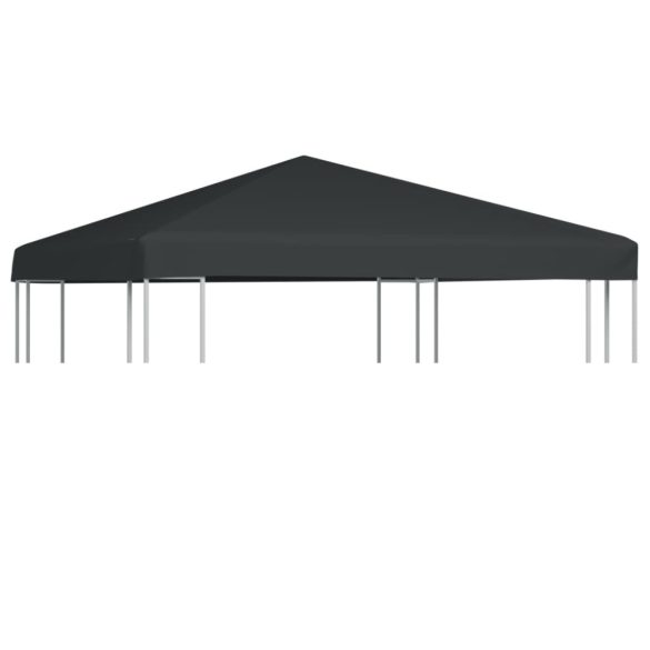 szürke pavilon tetőponyva 310 g/m², 3 x 3 m