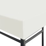 krémfehér pavilon tetőponyva 310 g/m², 4 x 3 m