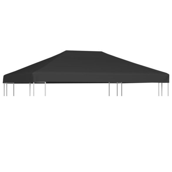 szürke pavilon tetőponyva 310 g/m², 4 x 3 m