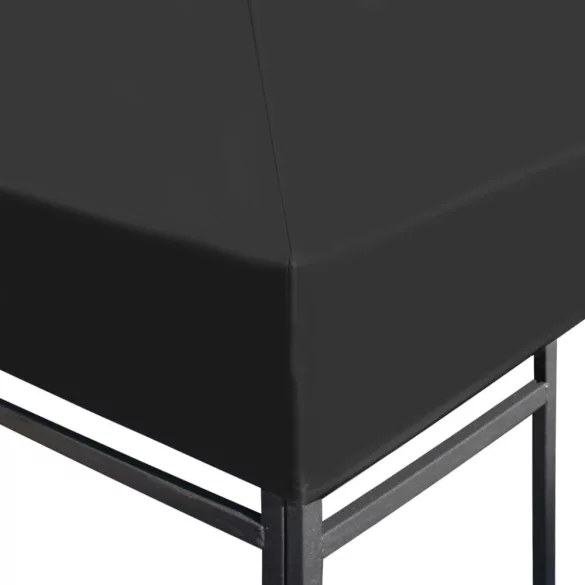 szürke pavilon tetőponyva 310 g/m², 4 x 3 m