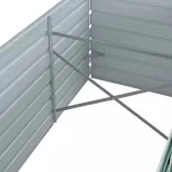 zöld horganyzott acél kerti magaságyás 320 x 80 x 77 cm