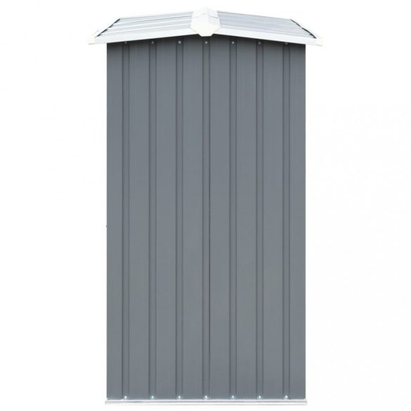 szürke horganyzott acél kerti tűzifatároló 172 x 91 x 154 cm