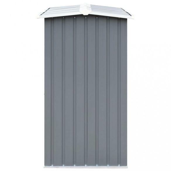 szürke horganyzott acél kerti tűzifatároló 330 x 92 x 153 cm